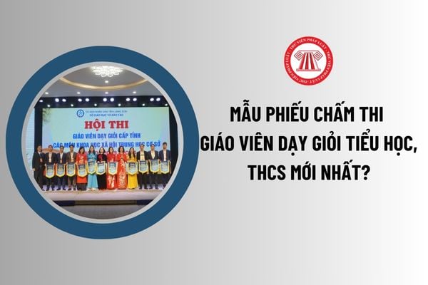 Mẫu Phiếu chấm thi giáo viên dạy giỏi tiểu học, THCS mới nhất? Giáo viên tiểu học, THCS có bắt buộc thi giáo viên dạy giỏi không?