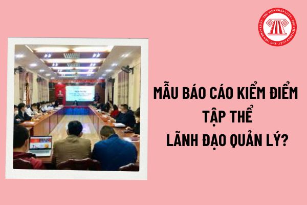 Mẫu báo cáo kiểm điểm tập thể lãnh đạo quản lý trong hệ thống chính trị? Nội dung kiểm điểm cuối năm của tập thể lãnh đạo quản lý gồm? 