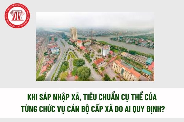 Khi sáp nhập xã, tiêu chuẩn cụ thể của từng chức vụ cán bộ cấp xã do ai quy định? Nguyên tắc quản lý cán bộ cấp xã là gì?