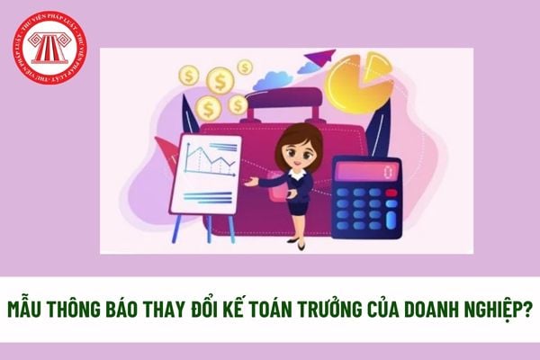 Mẫu thông báo thay đổi kế toán trưởng của doanh nghiệp? Tải về? Quyền hạn và trách nhiệm của kế toán trưởng? 