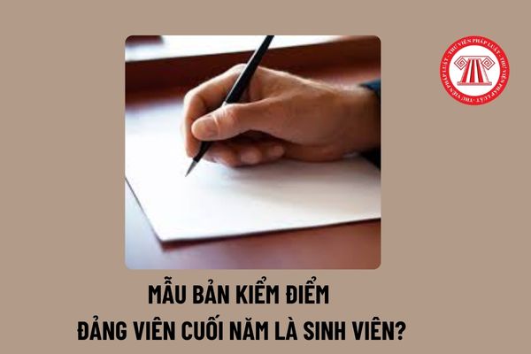 Mẫu bản kiểm điểm đảng viên cuối năm là sinh viên? Khi nào sinh viên là đảng viên phải nộp bản kiểm điểm đảng viên cuối năm? 