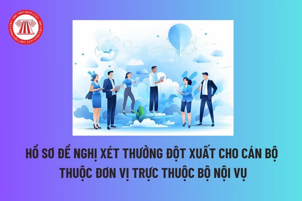 Tính chính xác của hồ sơ đề nghị xét thưởng đột xuất cho cán bộ thuộc đơn vị trực thuộc Bộ Nội vụ do ai chịu trách nhiệm? 