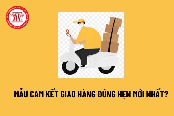 Mẫu cam kết giao hàng đúng hẹn mới nhất? Khi giao hàng có bắt buộc phải giao chứng từ hay không?