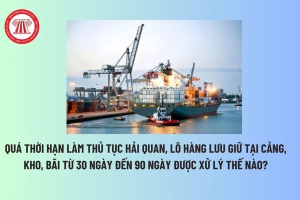 Quá thời hạn làm thủ tục hải quan, lô hàng lưu giữ tại cảng, kho, bãi từ 30 ngày đến 90 ngày được xử lý thế nào? 