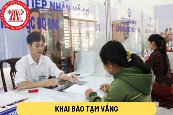 khai báo tạm vắng