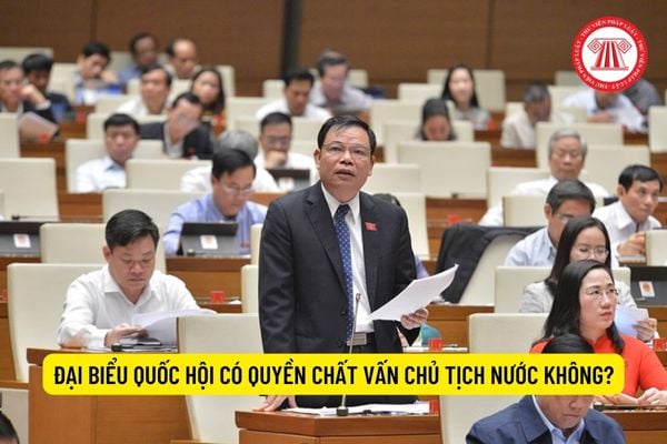 Đại biểu Quốc hội có quyền chất vấn Chủ tịch nước không?