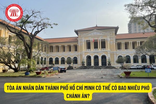 Tòa án nhân dân Thành phố Hồ Chí Minh có thể có bao nhiêu Phó Chánh án?