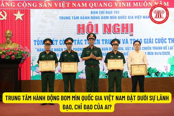 Trung tâm Hành động bom mìn quốc gia Việt Nam đặt dưới sự lãnh đạo, chỉ đạo của ai?