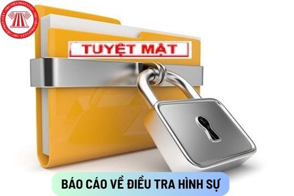 Báo cáo về điều tra hình sự