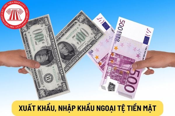 Xuất khẩu, nhập khẩu ngoại tệ tiền mặt