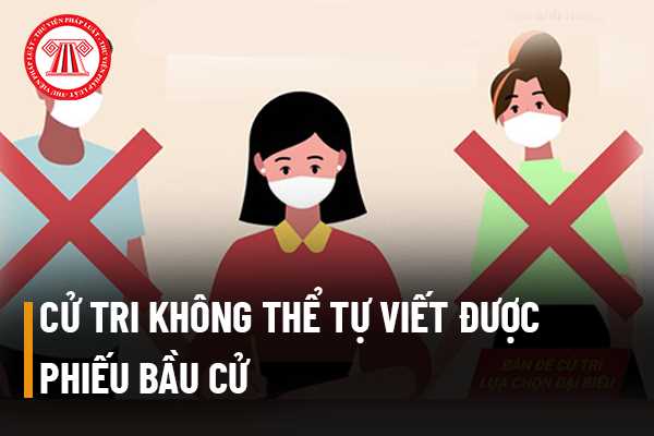 Cử tri không thể tự viết được phiếu bầu cử thì có được nhờ người khác viết và bỏ phiếu bầu hộ hay không?