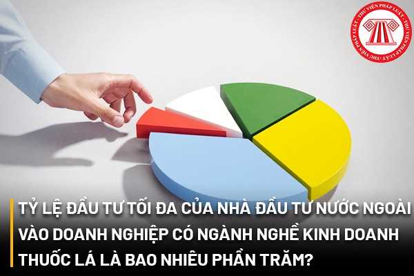 Tỷ lệ đầu tư tối đa của nhà đầu tư nước ngoài vào doanh nghiệp có ngành nghề kinh doanh thuốc lá là bao nhiêu phần trăm?