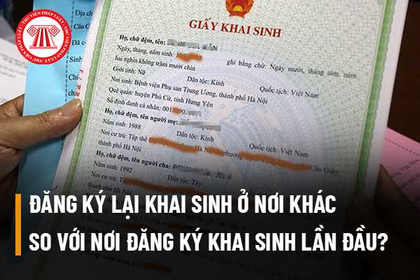 Đăng ký lại khai sinh