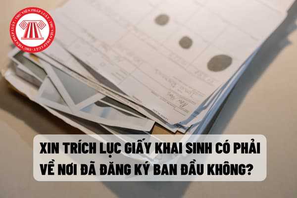 Trích lục giấy khai sinh 