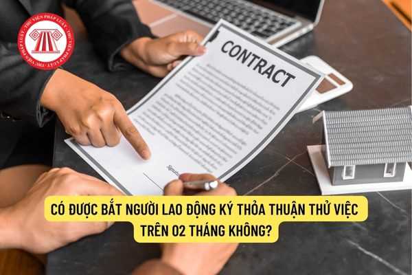 Có được bắt người lao động ký thỏa thuận thử việc trên 02 tháng không?