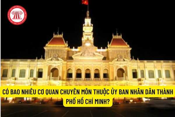 Có bao nhiêu cơ quan chuyên môn thuộc Ủy ban nhân dân Thành phố Hồ Chí Minh?