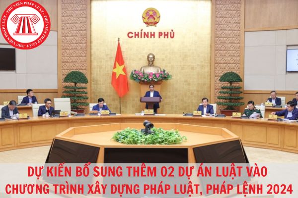 Dự kiến bổ sung thêm 02 Dự án Luật vào Chương trình xây dựng luật, pháp lệnh năm 2024