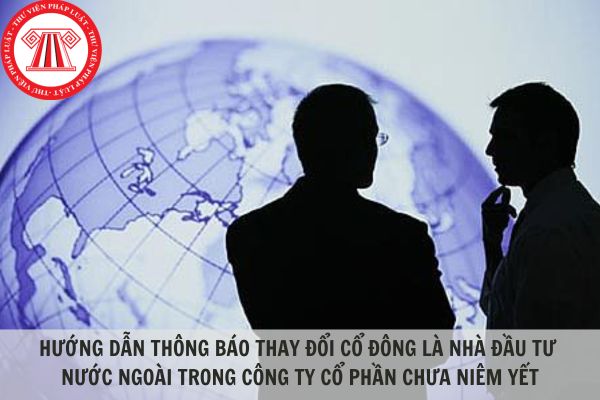 Hướng dẫn thông báo thay đổi cổ đông là nhà đầu tư nước ngoài trong công ty cổ phần chưa niêm yết online?