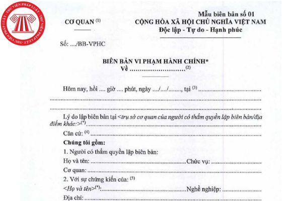 Thời hạn lập biên bản vi phạm hành chính là bao lâu?