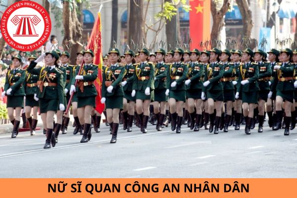 Từ ngày 15/8/2023, hạn tuổi phục vụ cao nhất của nữ Sĩ quan Công an nhân dân Việt Nam có cấp bậc hàm Thượng tá, Đại tá là bao nhiêu?