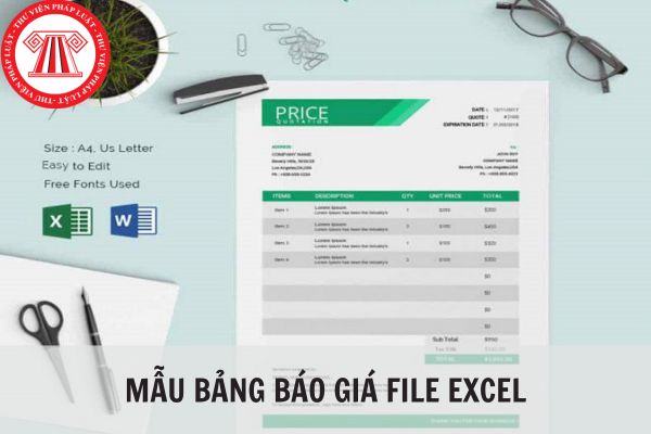Mẫu bảng báo giá file Excel chuyên nghiệp gửi cho khách hàng?