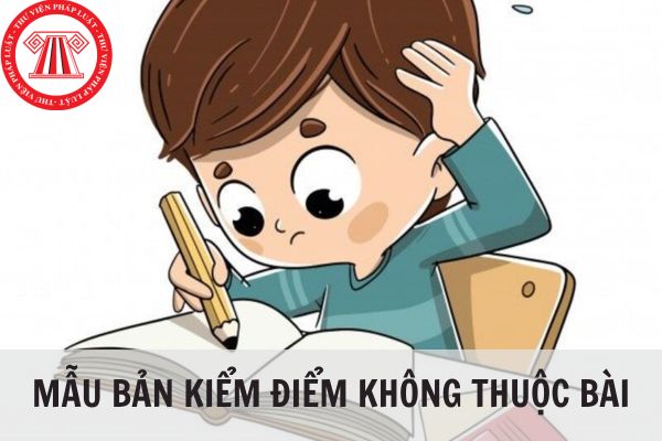 Mẫu bản kiểm điểm không thuộc bài chuẩn mới nhất 2024?