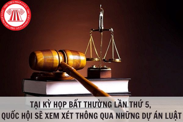 Tại Kỳ họp bất thường lần thứ 5, Quốc hội sẽ xem xét thông qua những dự án nào?