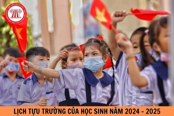 Lịch tựu trường của học sinh năm 2024 - 2025 tỉnh An Giang?