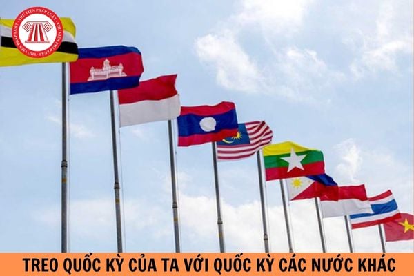 Trường hợp nào được treo quốc kỳ của ta với quốc kỳ các nước khác?