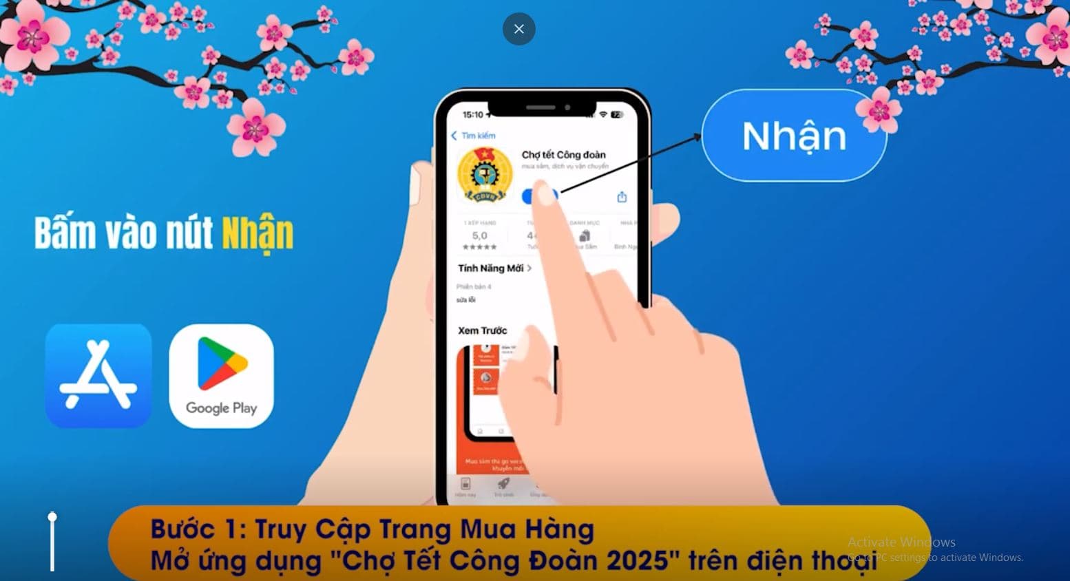 ruy cập trang mua hàng