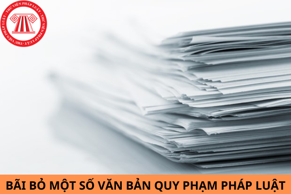 Thông tư 05/2024/TT-NHNN bãi bỏ một số văn bản quy phạm pháp luật do Thống đốc Ngân hàng Nhà nước Việt Nam ban hành?