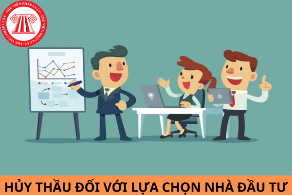 Các trường hợp nào hủy thầu đối với lựa chọn nhà đầu tư? Bên mời thầu có được hủy thầu đối với lựa chọn nhà đầu tư không?