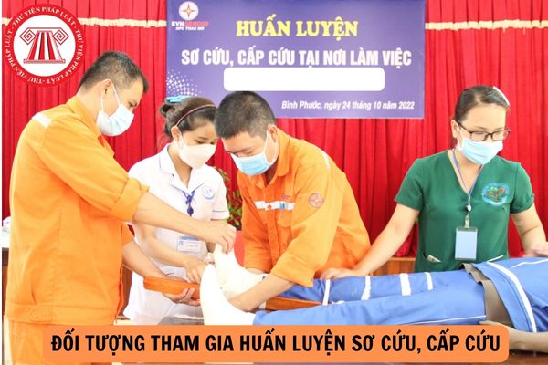 Quy định đối tượng phải tham gia huấn luyện sơ cứu, cấp cứu gồm những ai? 