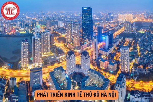 Nghị quyết 15-NQ/TW về phương hướng, nhiệm vụ đề ra việc thúc đẩy mạnh mẽ quá trình nào trong phát triển kinh tế Thủ đô Hà Nội đến năm 2030, tầm nhìn 2045?