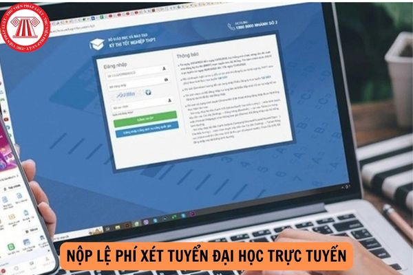 Link nộp lệ phí nộp lệ phí xét tuyển đại học trực tuyến 2024?