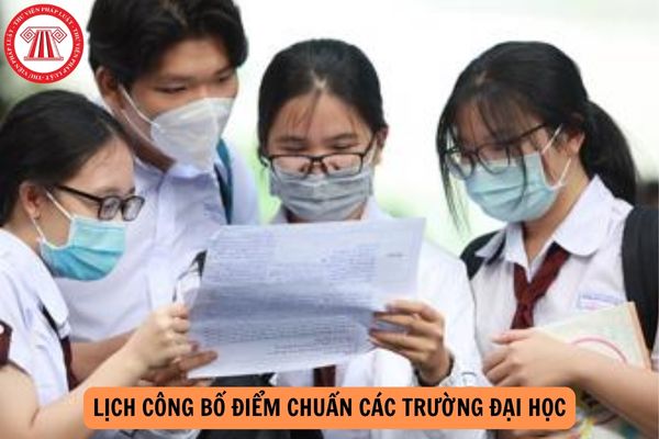 Lịch công bố điểm chuẩn các trường đại học năm 2024?