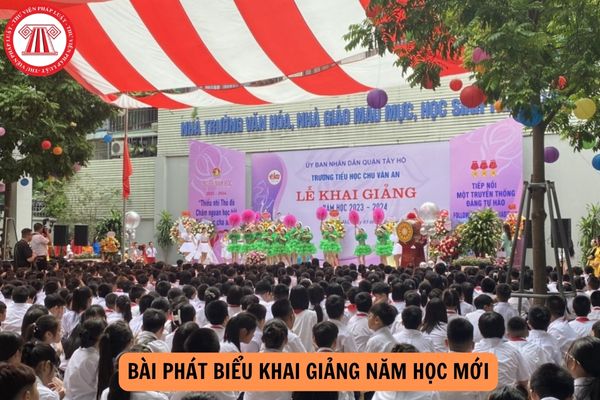 Mẫu Bài phát biểu khai giảng năm học mới của học sinh năm 2024 - 2025?