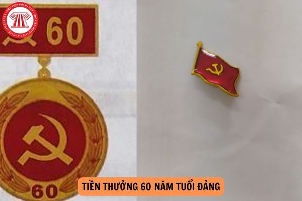 Tiền thưởng 60 năm tuổi Đảng của Đảng viên từ 01/7/2024 là bao nhiêu?