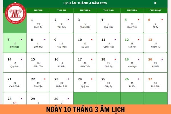 Mùng 10 tháng 3 là ngày gì? Mùng 10 tháng 3 âm là ngày bao nhiêu dương 2025?