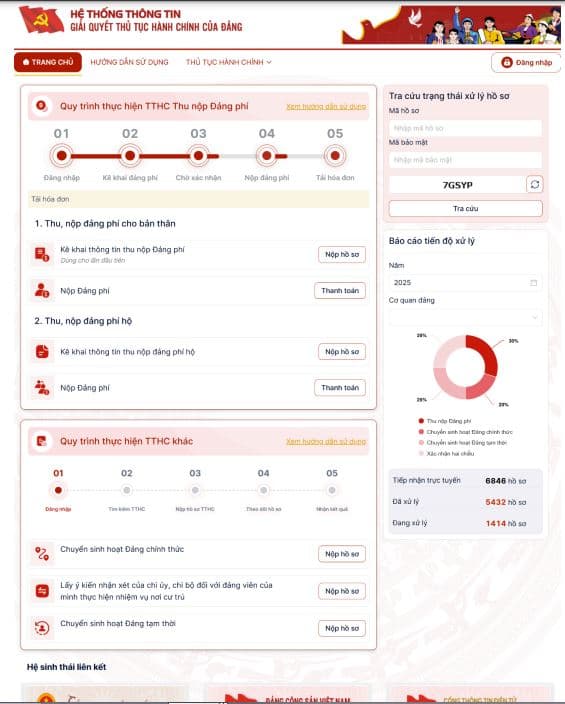  Truy cập vào cổng nộp hồ sơ