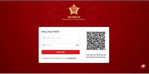 Đảng viên truy cập vào hệ thống cổng DVC