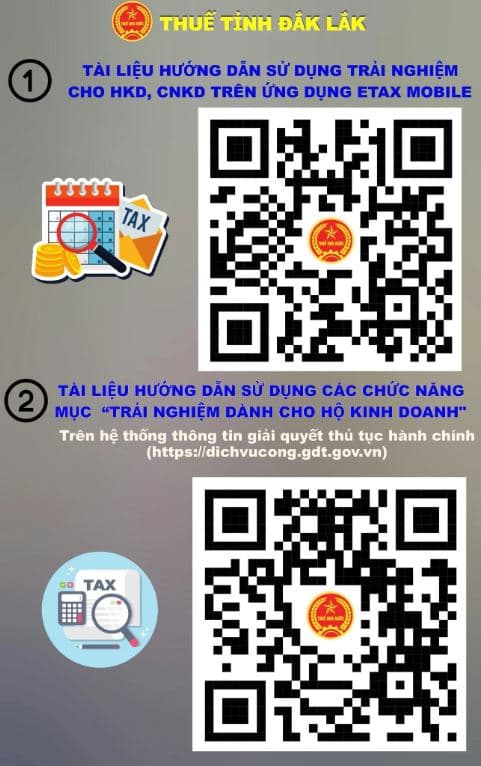 Xem toàn bộ Tài liệu hướng dẫn hộ kinh doanh, cá nhân kinh doanh trải nghiệm quản lý thuế của Thuế tỉnh Đắk Lắk
