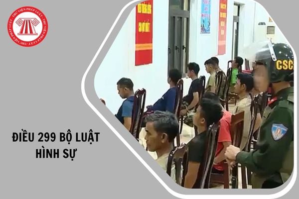 Điều 299 Bộ luật Hình sự quy định về Tội khủng bố như thế nào?