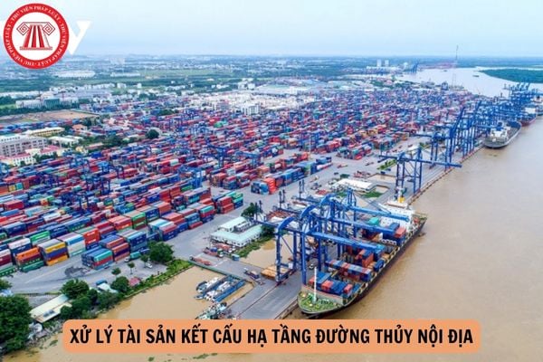 Số tiền thu được từ việc xử lý tài sản kết cấu hạ tầng đường thủy nội địa được nộp vào tài khoản nào?