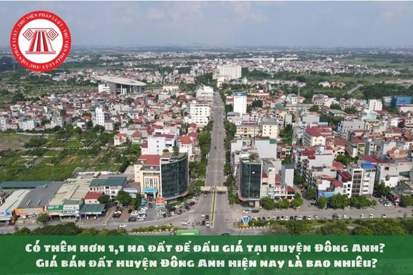 Có thêm hơn 1,1 ha đất để đấu giá tại huyện Đông Anh? Giá bán đất huyện Đông Anh hiện nay là bao nhiêu?