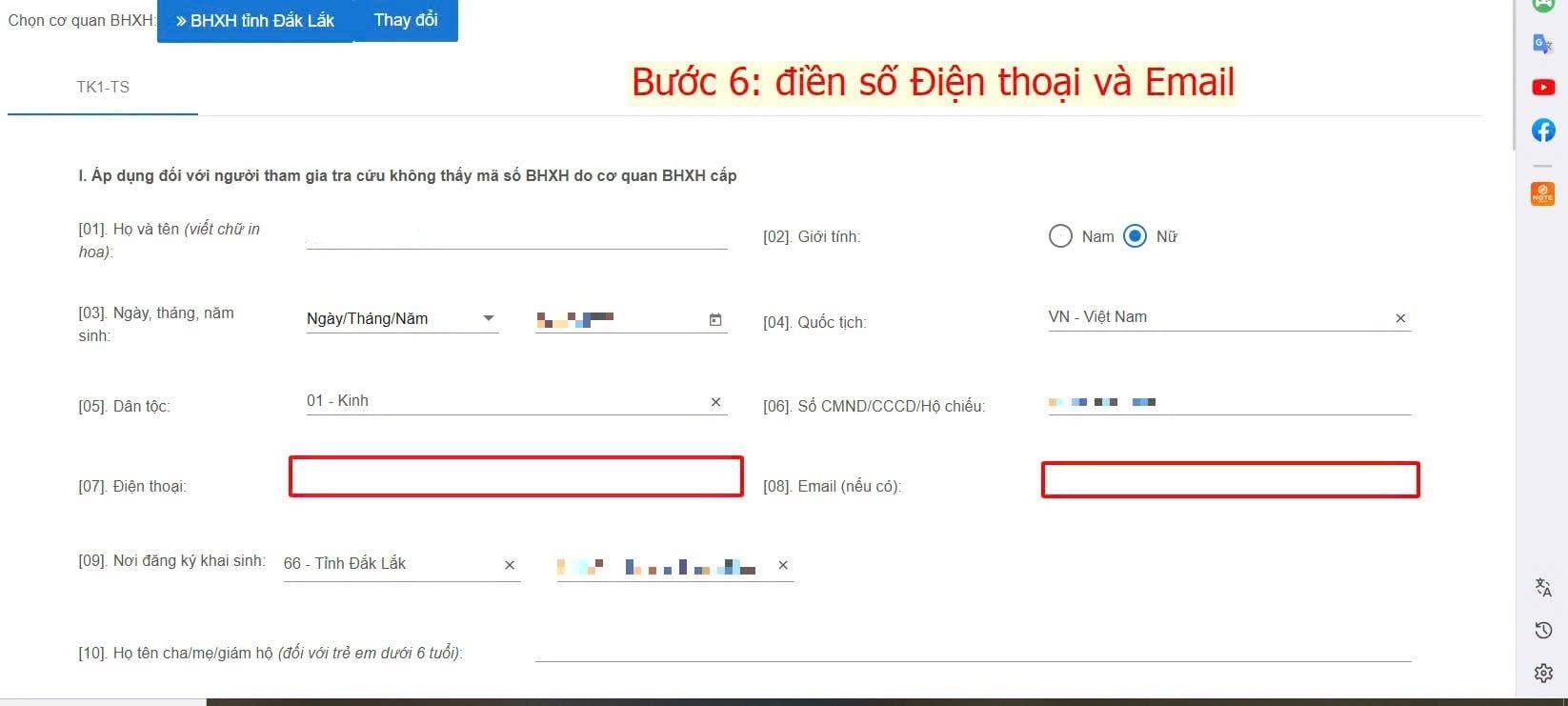 Hướng dẫn cá nhân thực hiện chuyển nơi đăng ký khám chữa bệnh ban đầu trên Dịch vụ công