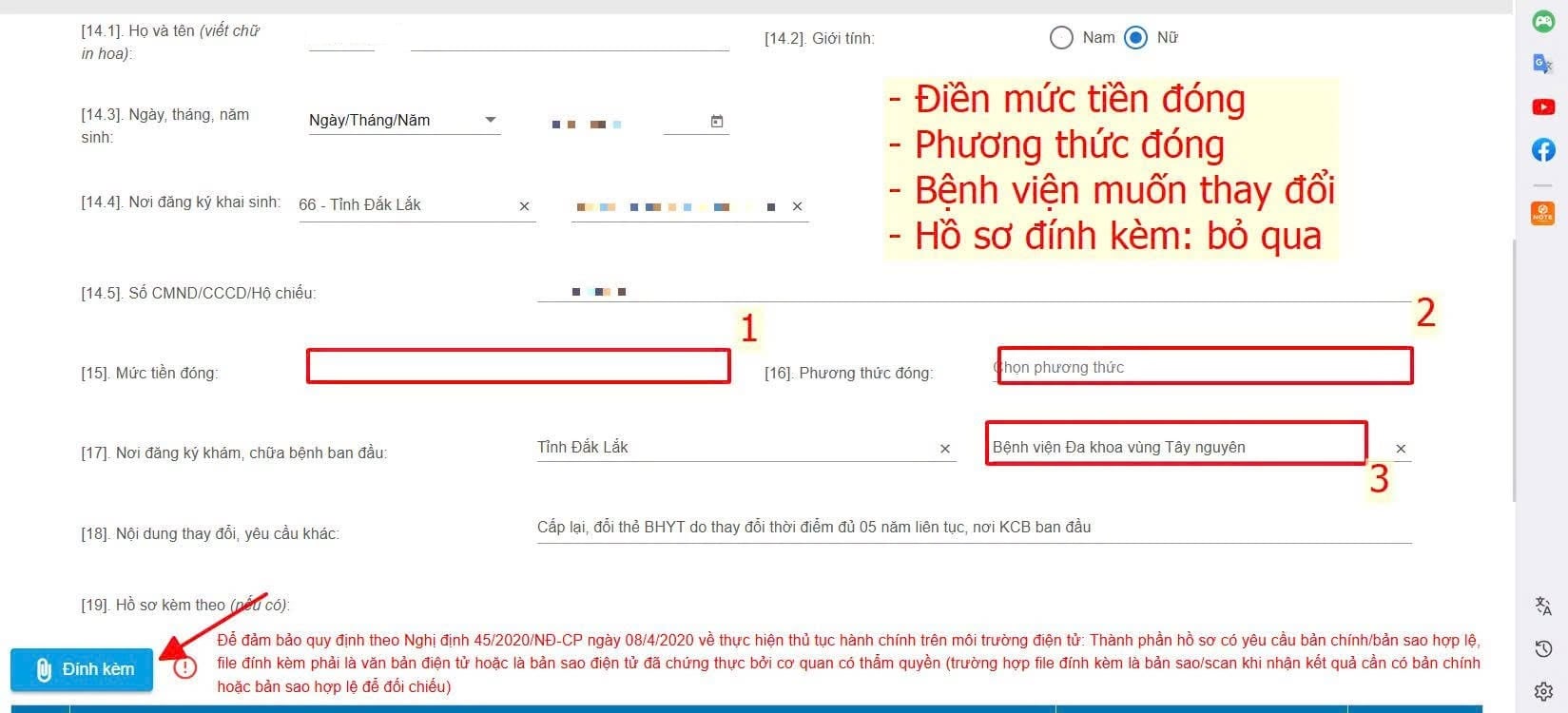 Hướng dẫn cá nhân thực hiện chuyển nơi đăng ký khám chữa bệnh ban đầu trên Dịch vụ công