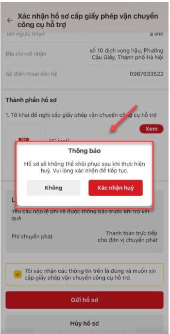 Công dân kiểm tra lại các thông tin đã khai