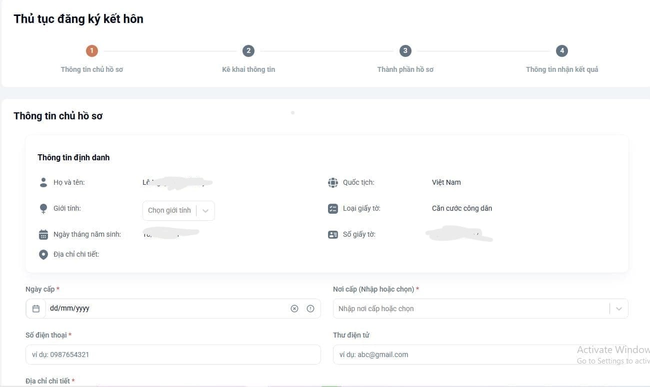 Hướng dẫn đăng ký kết hôn Online trên Dịch vụ công mới nhất 2026