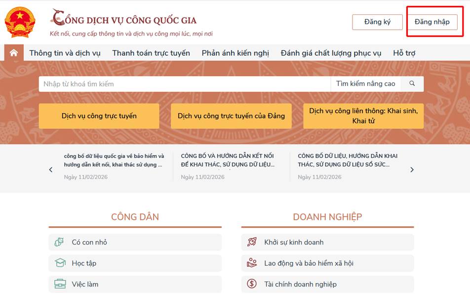 Hướng dẫn đăng ký kết hôn Online trên Dịch vụ công mới nhất 2026